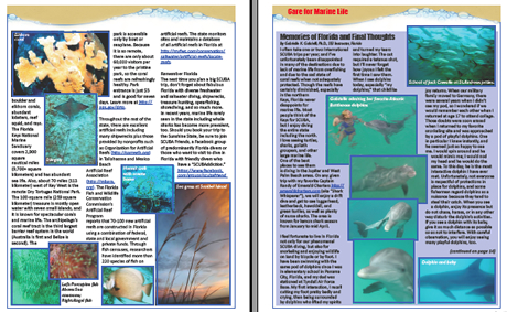 Currents SCUBA Diving in Florida Gabrielle Journal July 2013