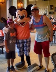 life worth leading buck scholarship recipient eric noon with son at disney